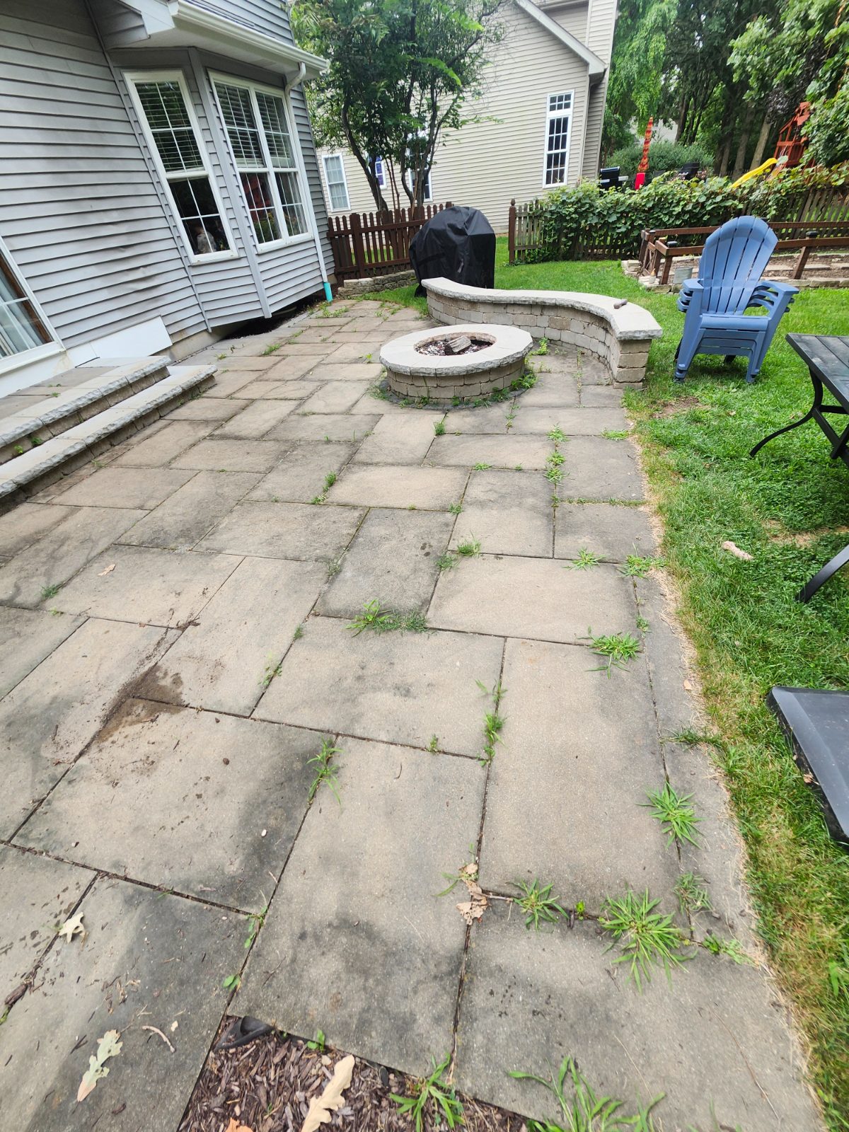 Before: Patio Cleaning, Moss removal